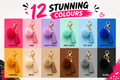 Pom pom tassel keyring available in 12 colours: Rose Red, Pink, Light Purple, Mint Green, Sky Blue, Sapphire Blue, Turmeric, Beige, Khaki, Brown, Gray and Black