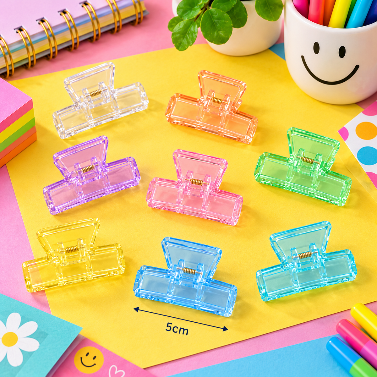 Transparent Acrylic Binder Clips