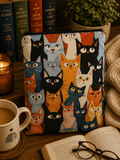 Cat Pattern Book Cover – Multi-Design