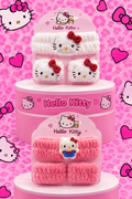 Hello Kitty Plush Headbands and Wristbands White