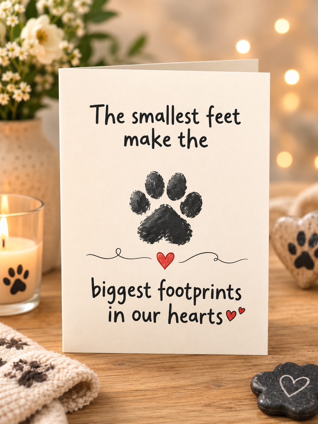 Pet Condolence Card – 1pc