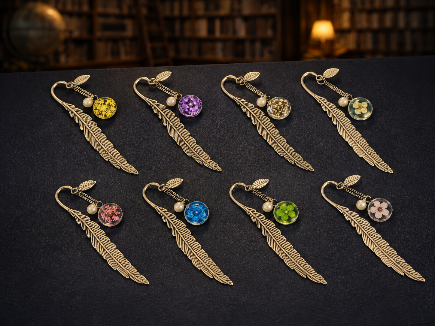 Metal Feather Bookmark