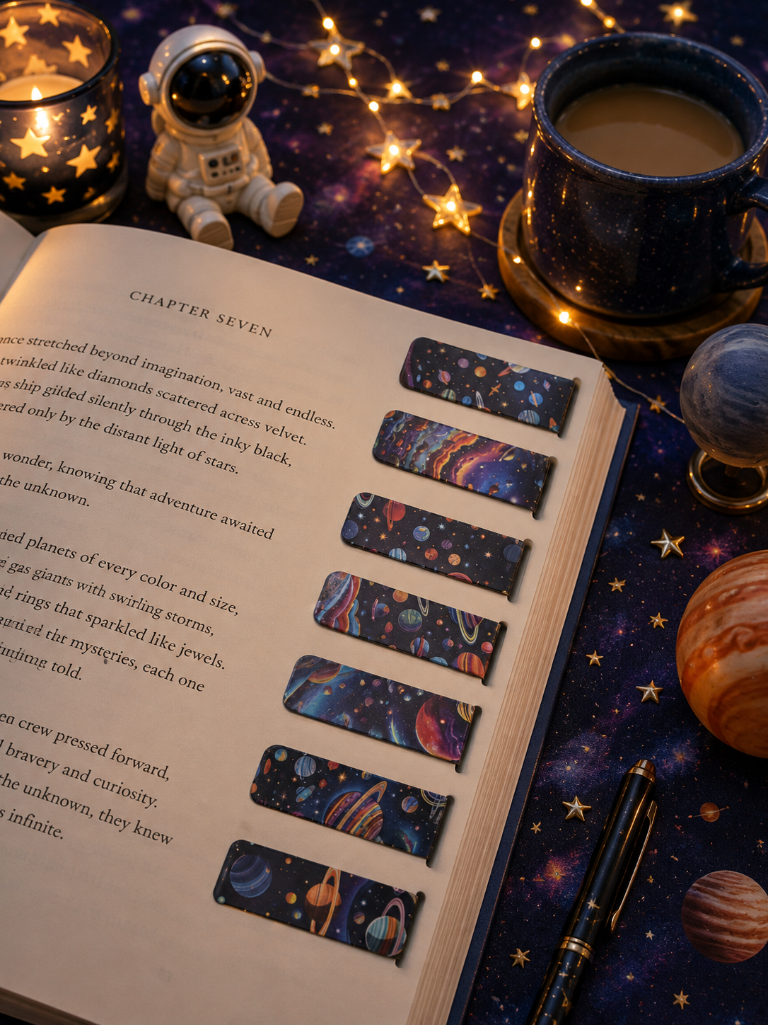 Space and Planet Magnetic Bookmarks – 12pcs
