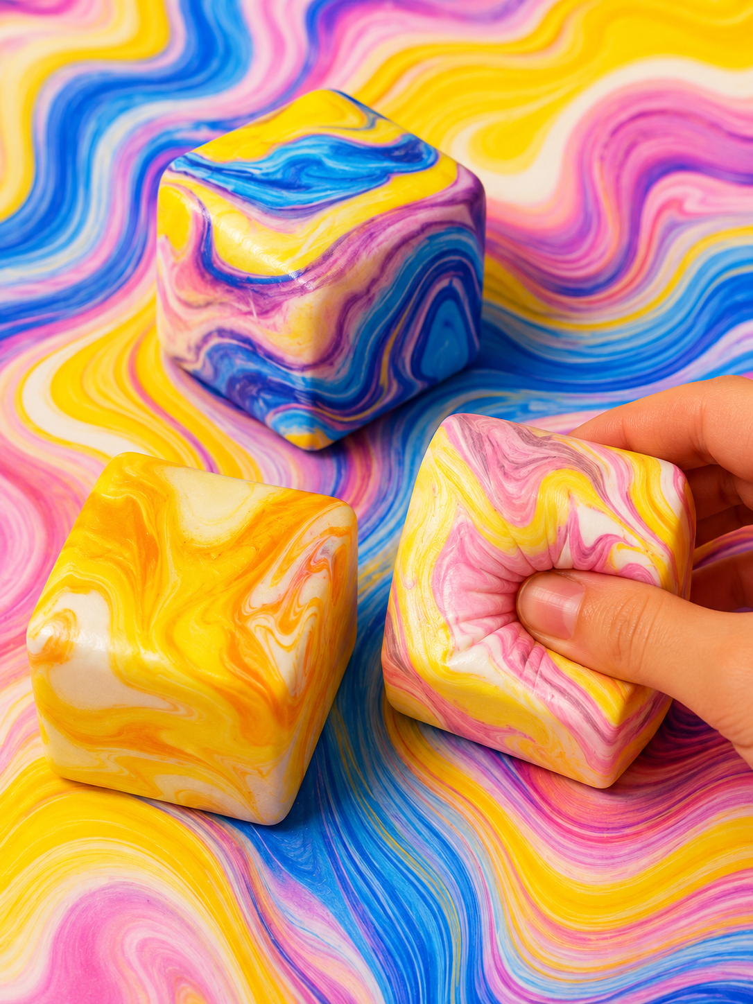 Marble Cube Squishy