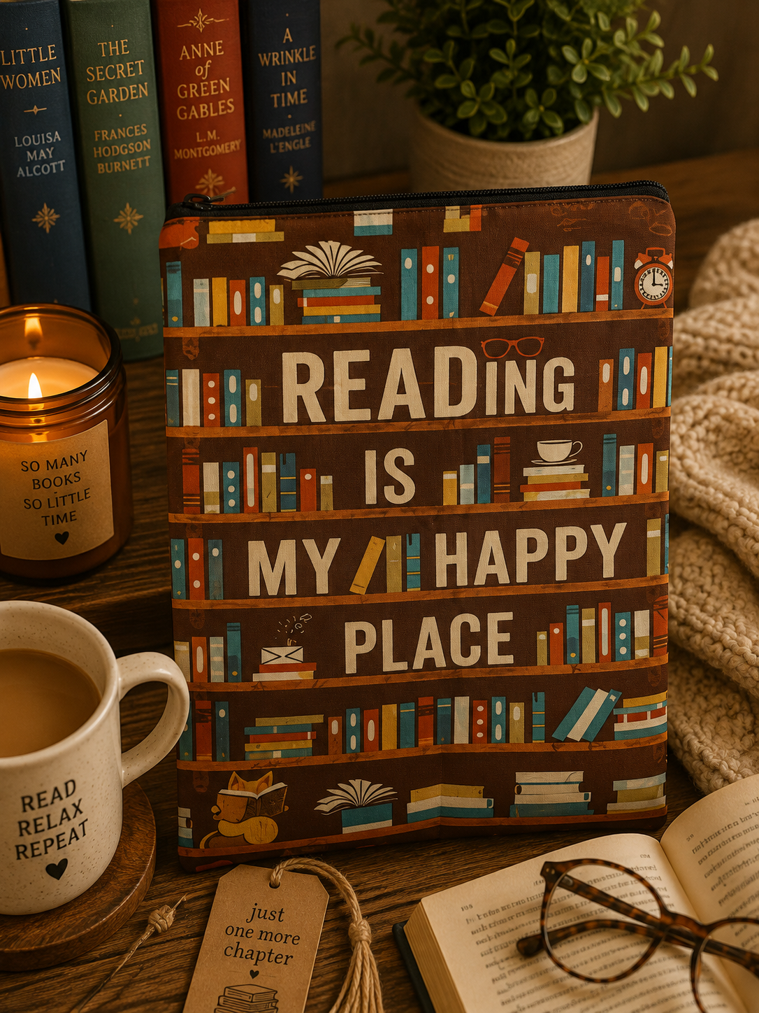 Rdading Is My Happy Places Book Cover