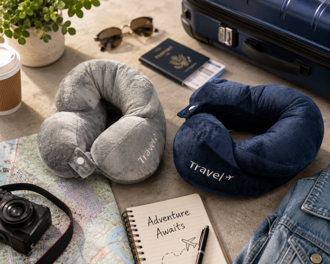 Portable U-Shaped Neck Pillow
