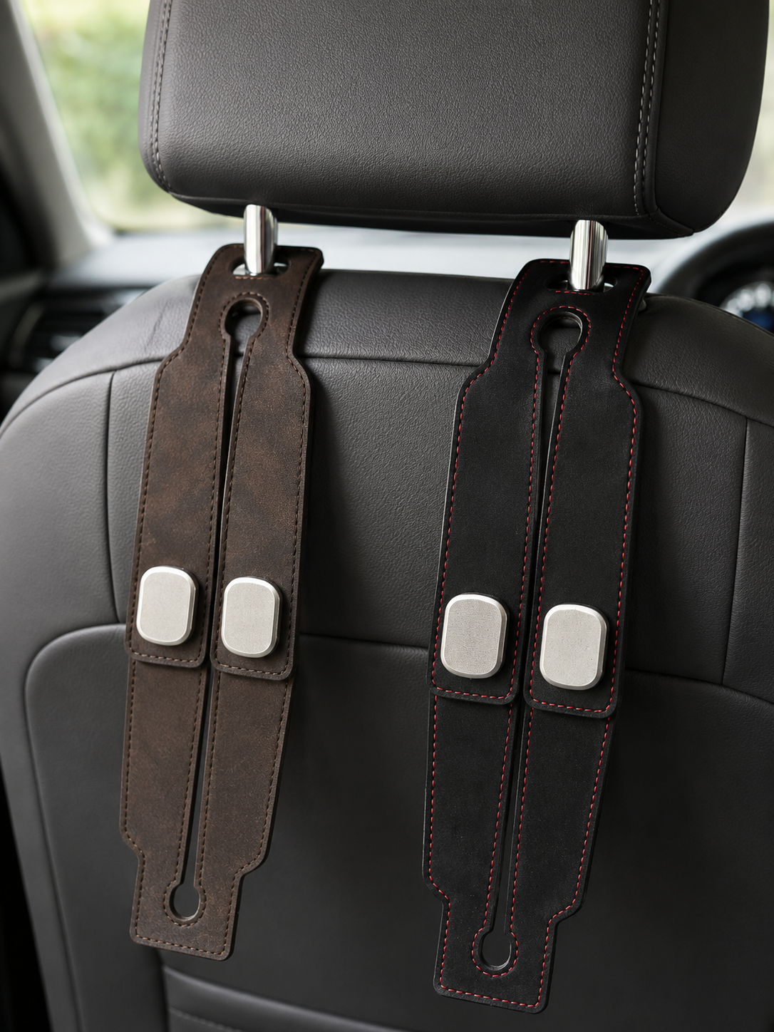 Leather Car Hooks