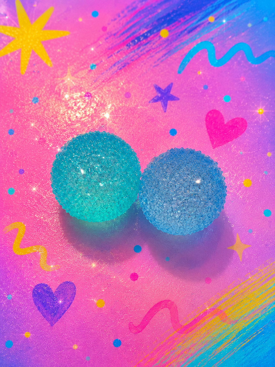 Bright, Glittery and Beautiful Pocket Squishies