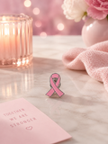 Pink Bow Pin Badge