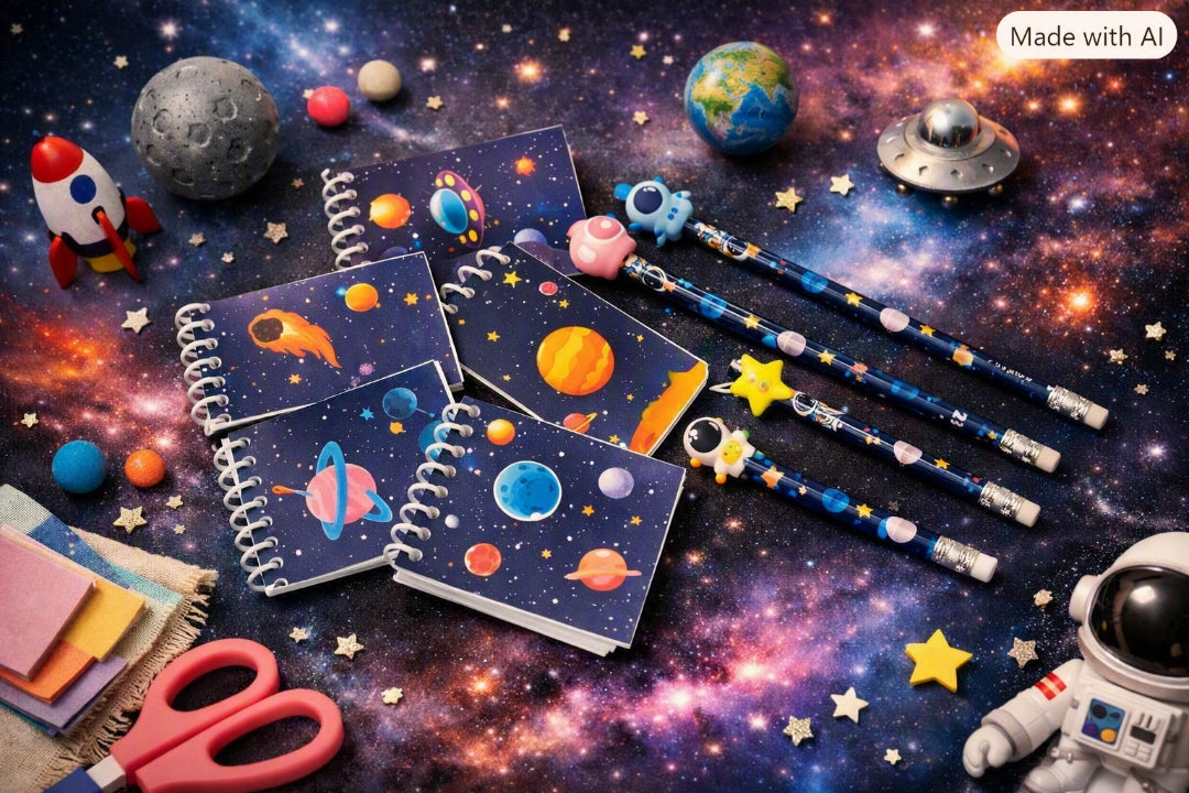 Space-Themed Spiral Notebooks – 1pc