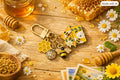 Bee Honeycomb Keychain – 2pcs